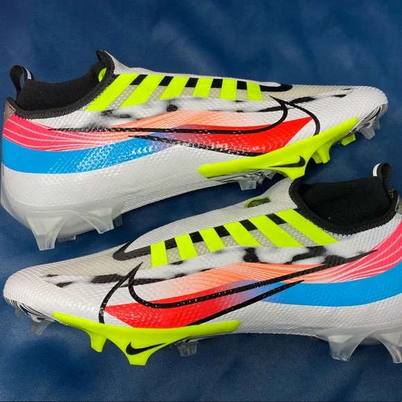 Nike Vapor Edge Pro 360 Football Cleat White Volt OBJ (DR5398-100) Size 13 NEW